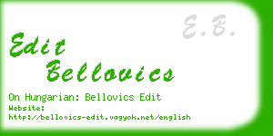 edit bellovics business card
